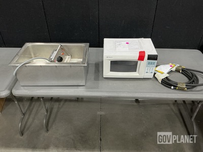 (1) MBU Fuel Line, (1) Microwave, (1) Hot Food Storage Well & Assorted Items