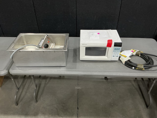 (1) MBU Fuel Line, (1) Microwave, (1) Hot Food Storage Well & Assorted Items