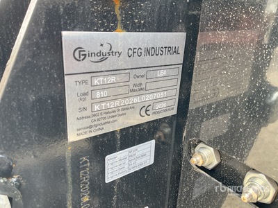 2026 CFG KT12R Mini Excavator (Unused)