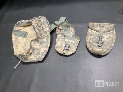 (59) Entrenching Tool Carriers, (65) Waist Packs & Assorted Items