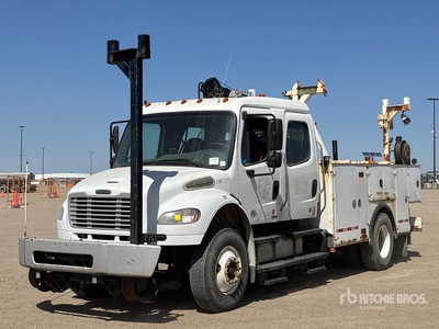 2012 Freightliner M2 106 Business Class 4x2 Crew Cab Hi-Rail Service Truck