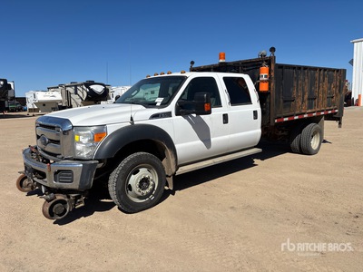 2015 Ford F-550 XLT 4x4 Crew Cab Hi-Rail Table Top Truck