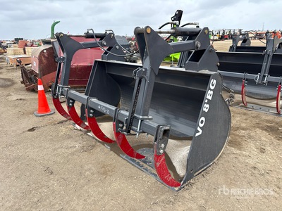 2026 Industrias America V08BG 96 in Q/C Wheel Loader Grapple - Fits Volvo