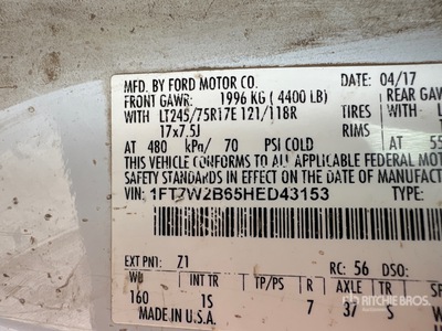 2017 Ford F-250 4x4 Crew Cab Pickup