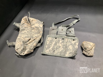 (59) Bandoleer Ammunition Pouches, (62) Waist Packs & Assorted Items