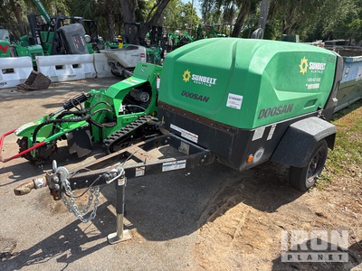 2018 Doosan C185WDZ 185 cfm Mobile ضاغط هوائي (Inoperable)