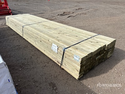 Quantity of (80) 2 x 6 x 16 ft PWF Green Treated Lumber (Unused)