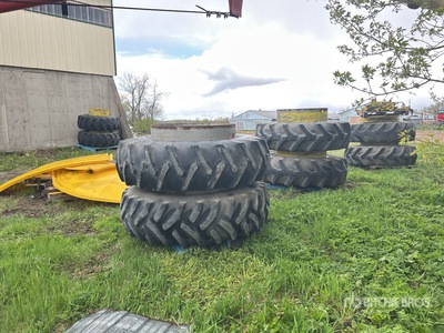 Quantity of (4) Pallets of Tires and Grain bin extension Neumáticos