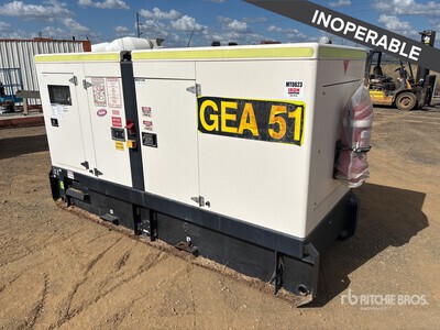 2017 Power Link GMS100CS-AU 110 kVA Skid-Mounted Generator Set (Inoperable)
