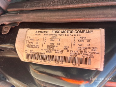 2004 Ford F-650 XLT 4x2 Tilt Tray Truck