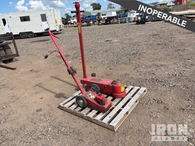Quantity of (2) Air Operated Hydraulic Trolley Jacks (Inoperable)
