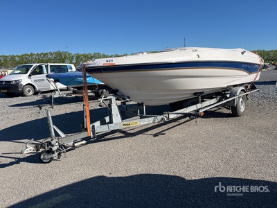1998 Bayliner Capri 1850LZ 1999 Pega ZB1600/600 trailer Imbarcazione a motore w/ single axle Trailer