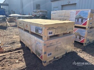 2026 SDL2533DGMS Double Garage Metal Shed (Unused)