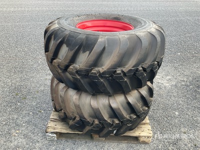 Quantity of (2) Alliance FLO331 550/60-22.5 163B/150B Wielen (Unused)