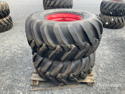 Quantity of (2) Alliance FLO331 550/60-22.5 163B/150B Wielen (Unused)