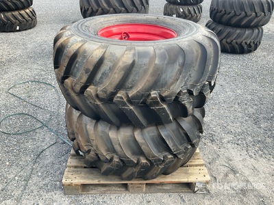 Quantity of (2) Alliance FLO331 550/60-22.5 163B/150B Wielen (Unused)