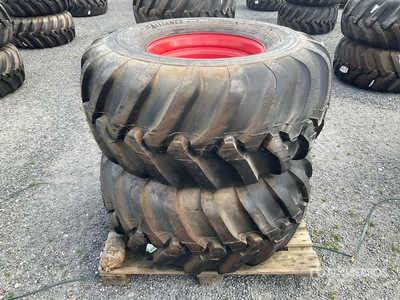 Quantity of (2) Alliance FLO331 550/60-22.5 163B/150B Wielen (Unused)