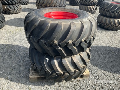 Quantity of (2) Alliance FLO331 550/60-22.5 163B/150B Wielen (Unused)