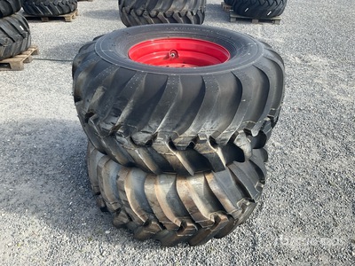 Quantity of (2) Alliance FLO331 550/60-22.5 163B/150B Wielen (Unused)
