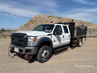 2012 Ford F-550 XL 4x2 Crew Cab Hi-Rail 平台トラック