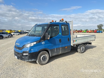 2017 Iveco 35S12 Crew Cab Platte vrachtwagen