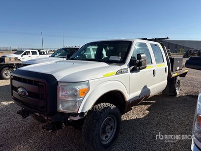 2016 Ford F-250 XL 4x4 Crew Cab Flatbed Truck (Inoperable)