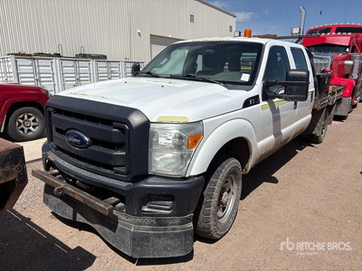 2016 Ford F-250 XL 4x4 Crew Cab Flatbed Truck (Inoperable)