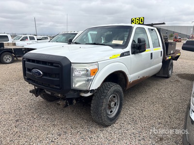 2016 Ford F-250 XL 4x4 Crew Cab Flatbed Truck (Inoperable)