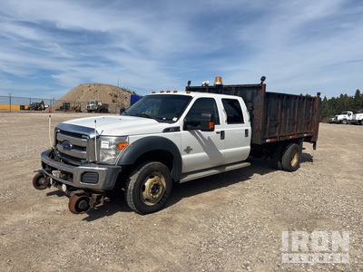 2015 Ford F-550 XLT 4x4 Crew Cab Flatbed Truck