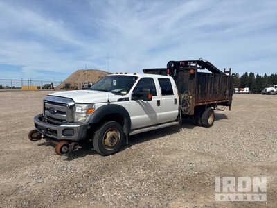 2016 Hiab 044 D-3 CLX 3747 lb Knuckle Boom on 2015 Ford F550 Super Duty XLT 4x4 Crew Cab Bucket Truck