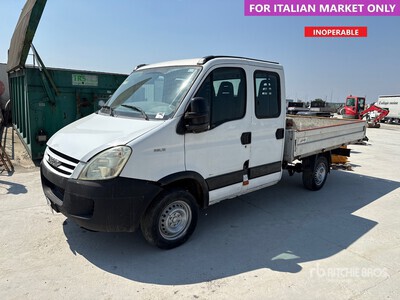 2007 Iveco Daily 29L12 Crew Cab Flatbed Truck (Inoperable)