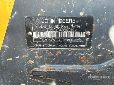 2010 John Deere 350D LC Tracked Excavator