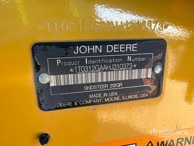 John Deere 312GR Skid Steer Loader