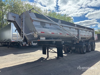 2018 Midland MG38SK3400 34 ft Tri/A مقطورة للتفريغ الخلفي