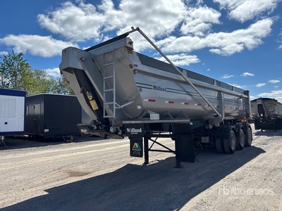 2018 Midland SK340 34 ft Tri/A مقطورة للتفريغ الخلفي