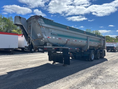 2007 Midland SK340 34 ft Tri/A مقطورة للتفريغ الخلفي