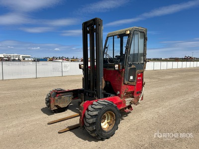 2014 Moffet M58 55.3 5500 lb C/W aluminum windshield transport guard Carretilla Elevadora transportable
