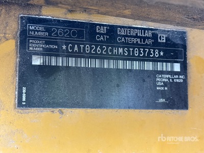 2011 Cat 262C Chargeuse à direction à glissement