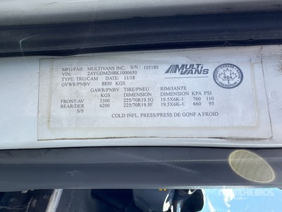2019 Hino 195 4x2 Van Truck