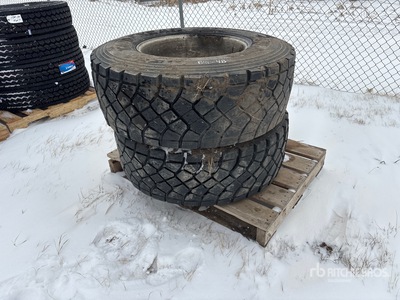 Quantity of (2) Goodyear 385/65R22.5 Tyres