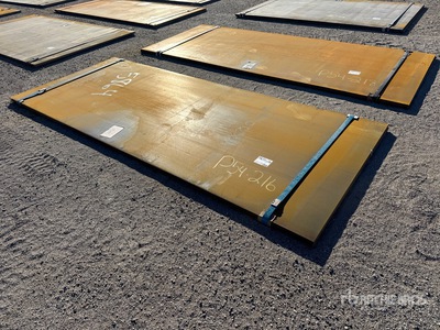 Quantity of (2) 2025 Kit Containers Steel 4 ft x 10 ft (1.5 in Thick) Placas de acero