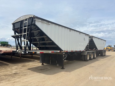 2011 Lode King Prestige 28 ft Super B-Train Lead مقطورة للحبوب