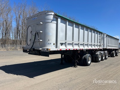 2003 Cobra DP 28 ft Quad/A Super B-Train Lead Sliding End Dump Trailer