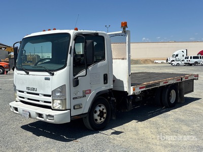 2013 Isuzu NPR 4x2 Flatbed Truck