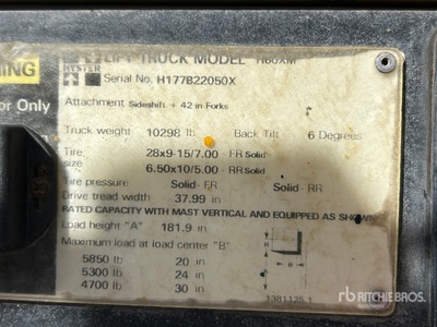 2000 Hyster H60XM Forklift