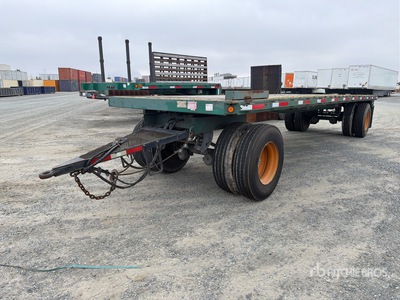 2007 Utility FF2C 28 ft T/A Turntable Flatbed Trailer