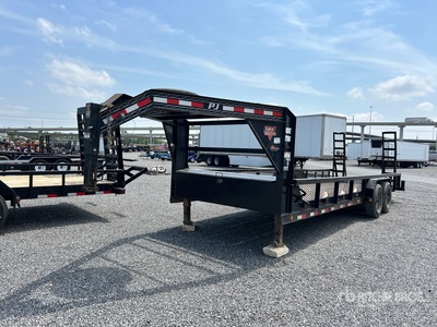 2021 PJ 24 ft T/A Gooseneck Equipment Trailer