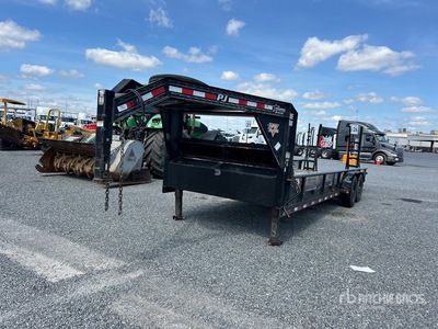 2019 PJ 24 ft T/A Gooseneck Remolque Portamaquinaria