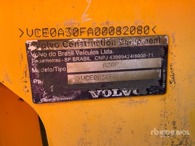 2012 Volvo A30F Articulated Dump Truck