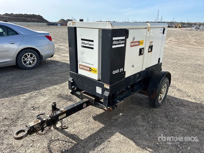 2013 Atlas Copco QAS25KD 20 kW Mobile Generator Set (Inoperable)